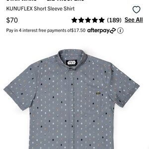 Star Wars KUNUFLEX Short Sleeve Shirt - Dark Gray